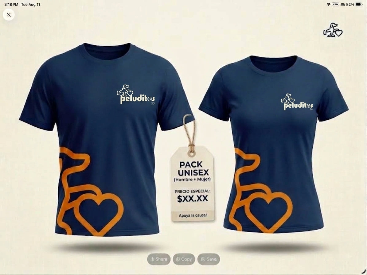Camiseta Solidaria Fundación Peluditos SD Imagen principal del producto